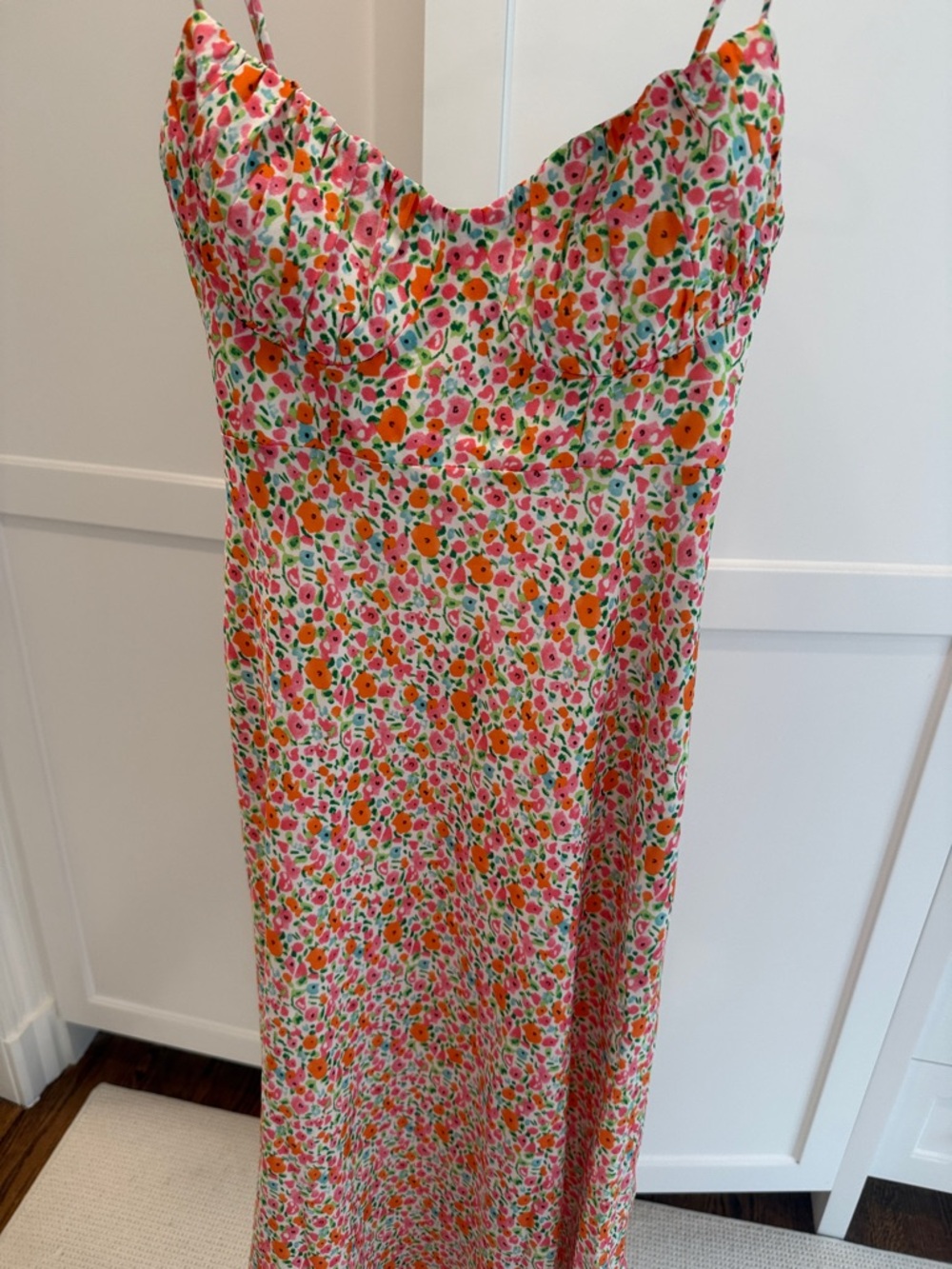Princess Polly Pink & Orange Floral Slip Dress